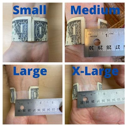 Small, Medium, Large, and X Large demonstration