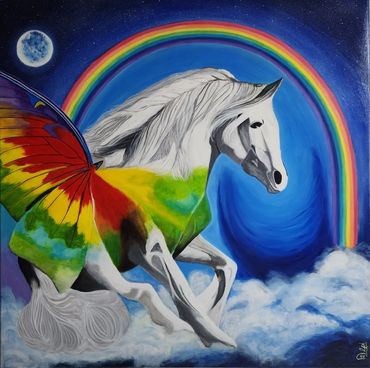 Title: Journey to Freedom
Medium: Acrylic
Size: 90*90cm
Year of Creation: 2022
