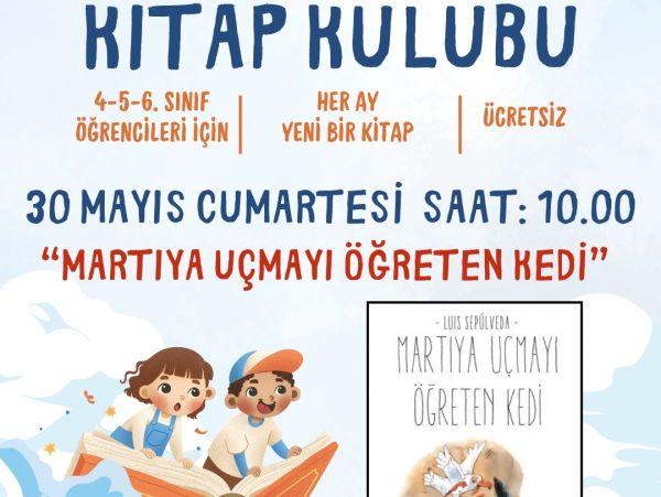 Kitap Kulübü etkinliği, 4-6. sınıf öğrencilerine ücretsiz yeni bir kitap sunuyor.
