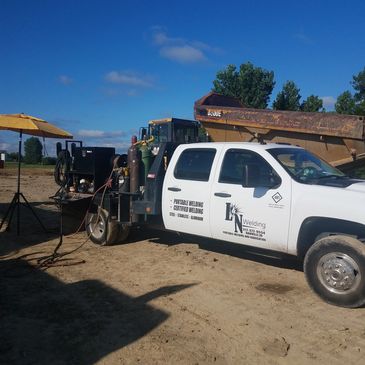Heavy Equipment, Chevrolet, Mobile Welding, Steel, Stainless steel, aluminum, Hoosier Machine