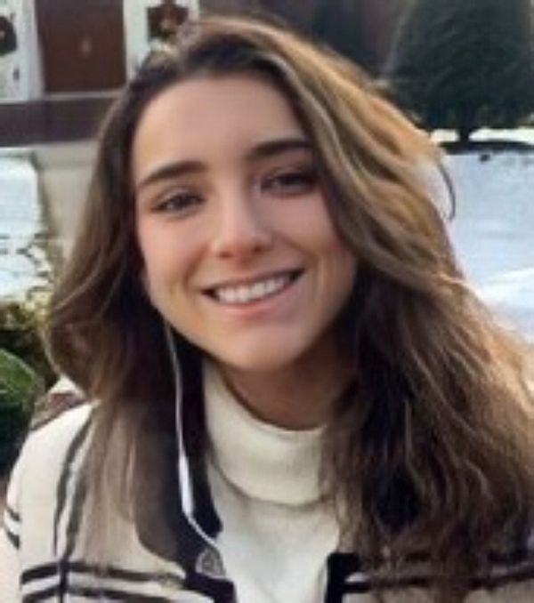 A woman with earphones