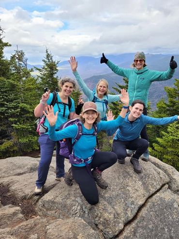 A group of female hikers