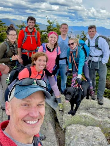 A group of hikers carrying backpacks