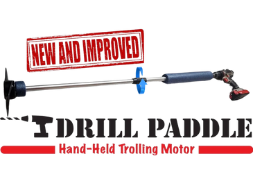 Extendable drill paddle, boat motor, kayak, pontoon, tube, raft