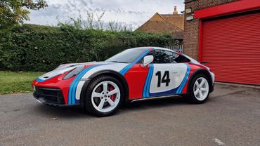 Porsche Dakar now covered in our XPEL PPF paint protectiopn film fitting also with XPEL Fusion.