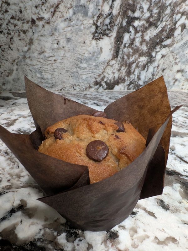 Chocolate chip banana muffins (no nuts)