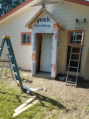 Pre-Walling front view