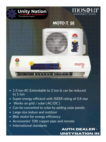 Solar AC and DC Air Conditioner