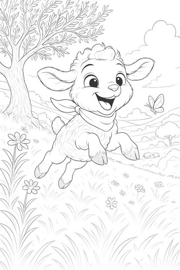 Olive the lamb.