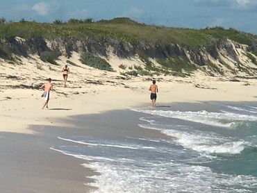 Empty beaches with miles of sand