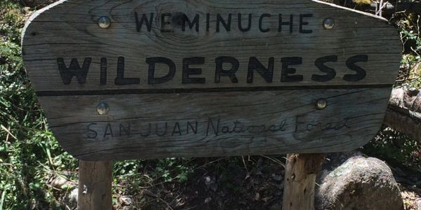 Weminuche Wilderness marker