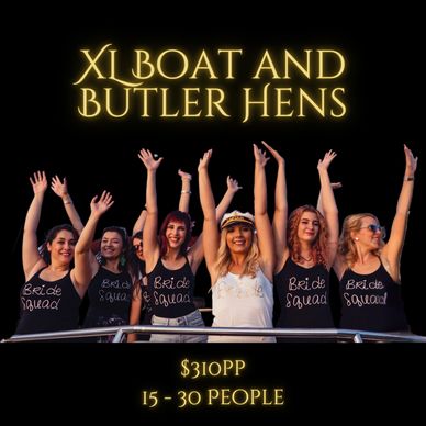 XL Boating and Butler Hens, hens party, Newcastle Hunter Valley bus transfers, party boat Newcastle
