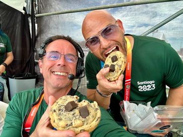 Kyle Ritchie working as Video Director at the Parapan Americanos Games in Santiago, Chile