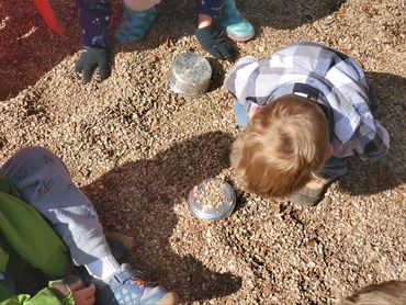 Out Backers developing their fine motor skills.