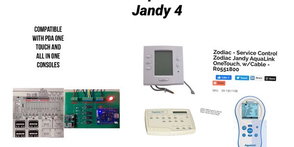 Jandy 4 button Spa Remote