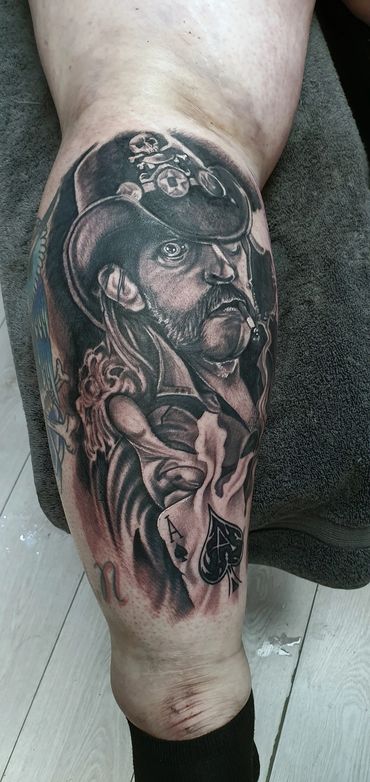 Lemmy
Motorhead
Rock Music
Jack Daniels
Ace of Spades
Black and Grey Tattoo
Realism