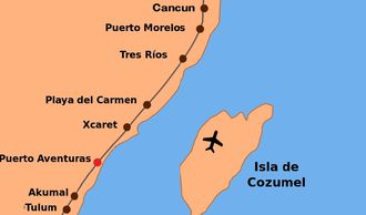 cancun map