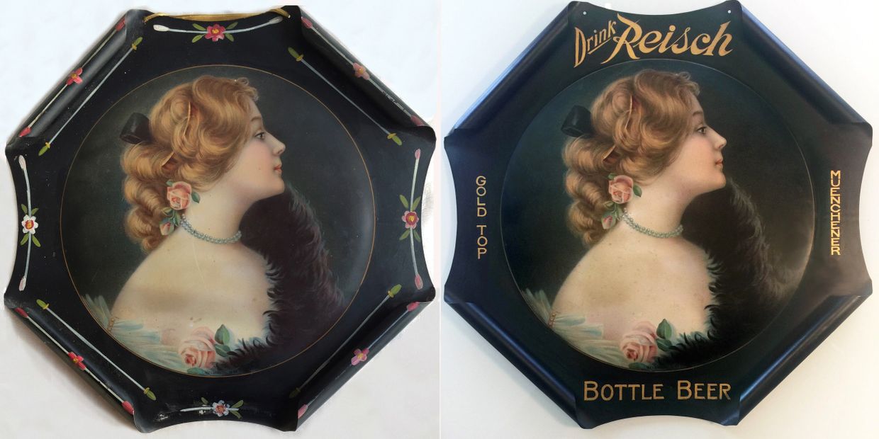 Before and After Mildred Tray/Sign