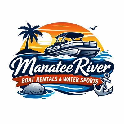Logo for Manatee River boat rentals and water sports.