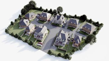 3d site plan for housing development