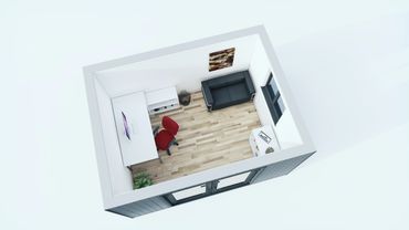3d office floor plan