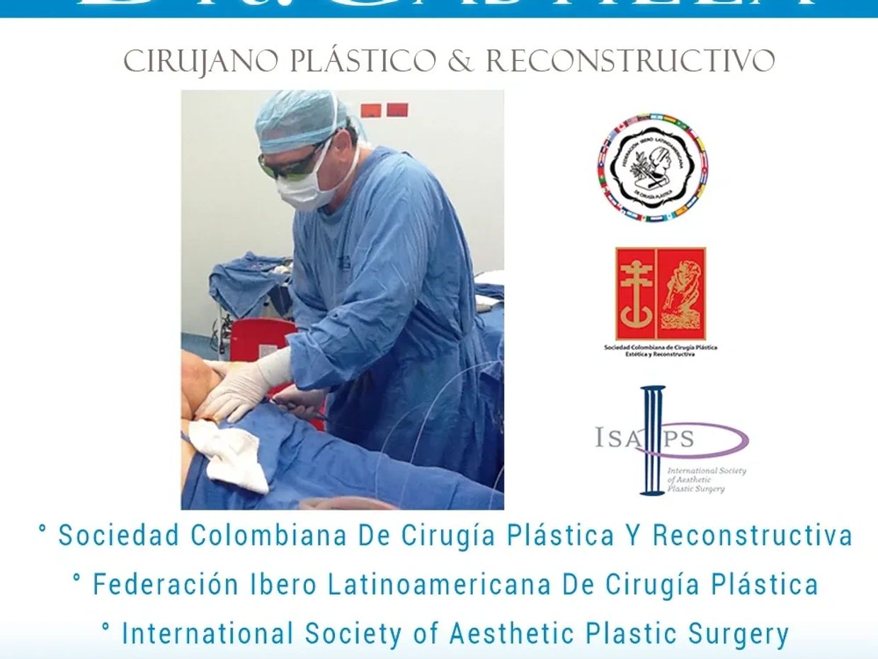 Dr. Castilla en quirófano, cirugía de retiro de Biopolímeros en Cali-Colombia.