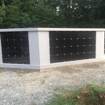 Large cemetery columbarium