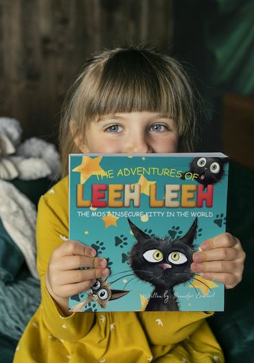 The Adventures of Leeh Leeh The Most Insecure Kitty in the World children's picture book.