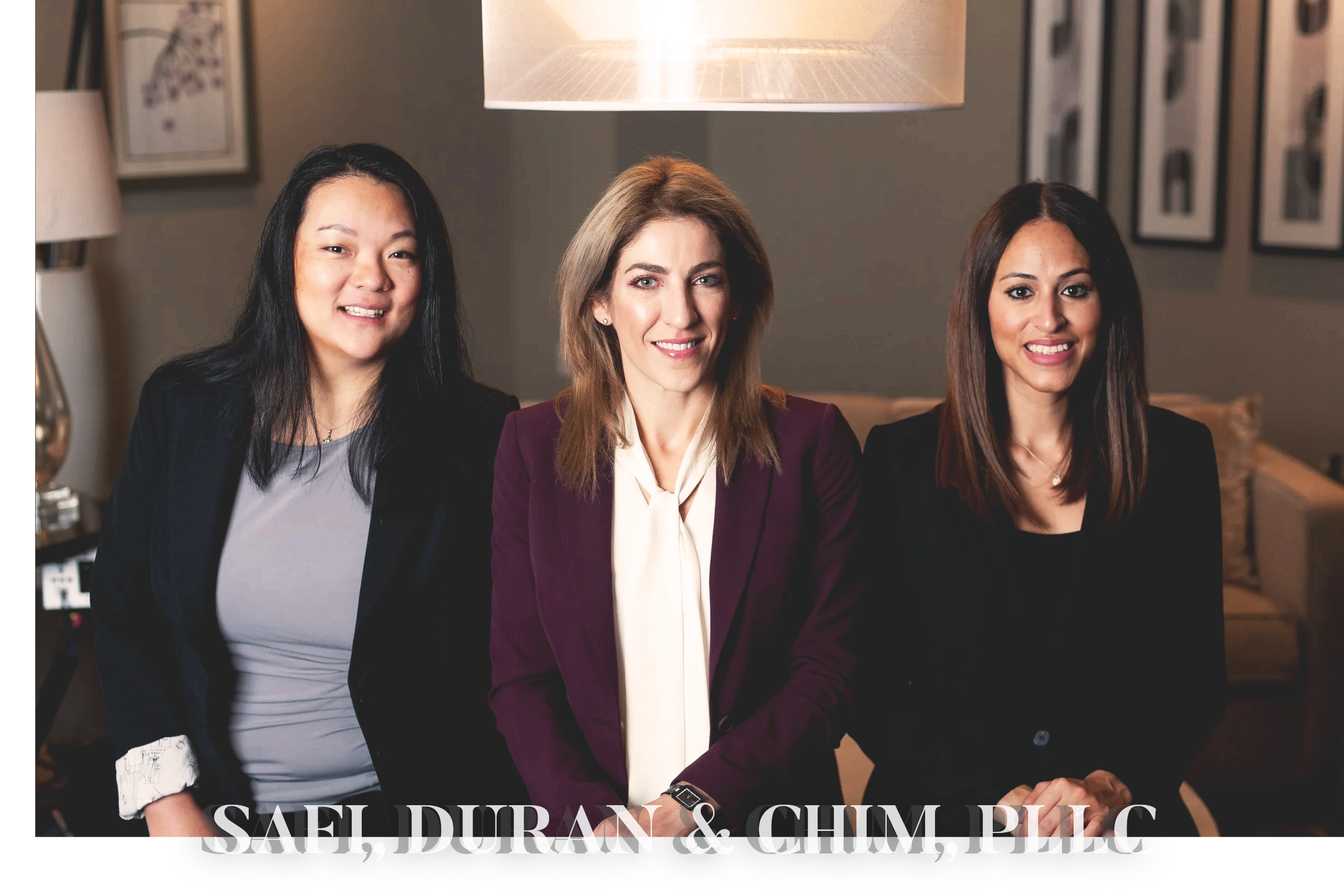 Camellia Safi, Stephanie Duran, Shirley Chim, Fairfax attorneys