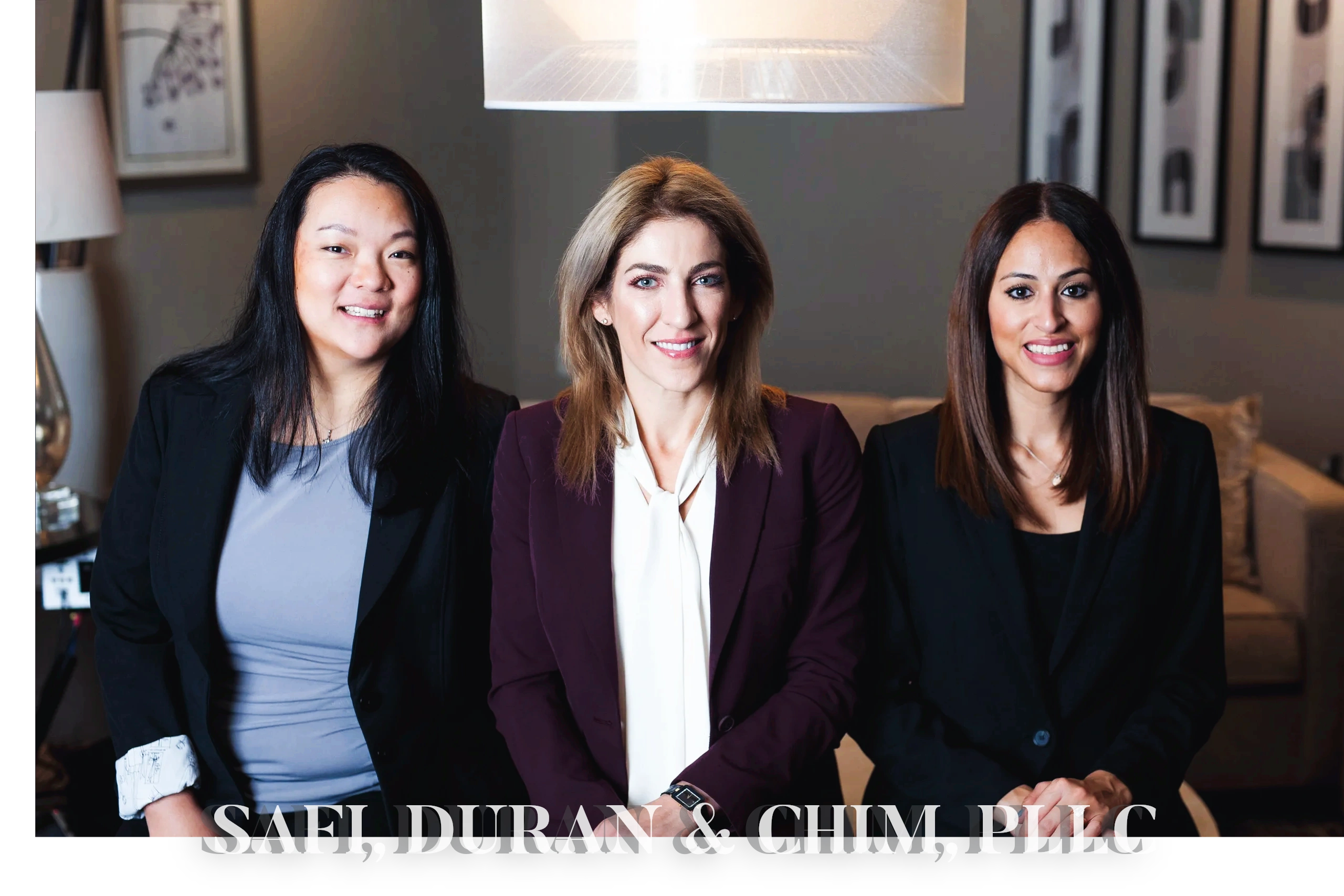 Camellia Safi, Stephanie Duran, Shirley Chim, Fairfax attorneys