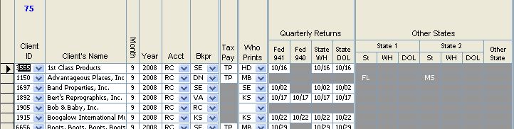 Quarterly Flowsheet