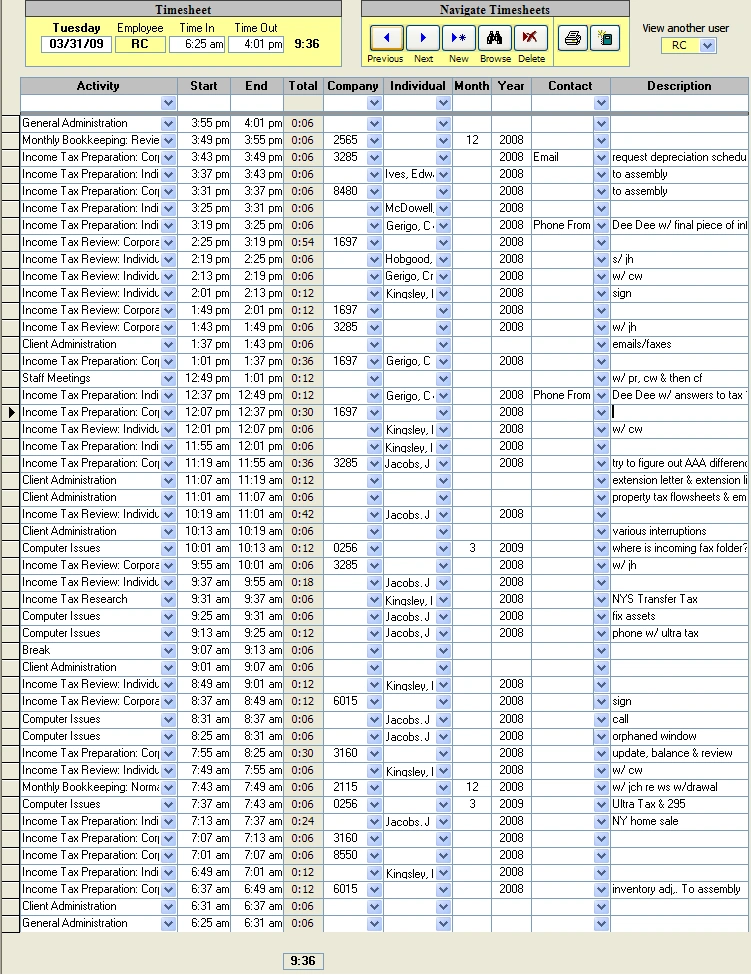 Timesheet