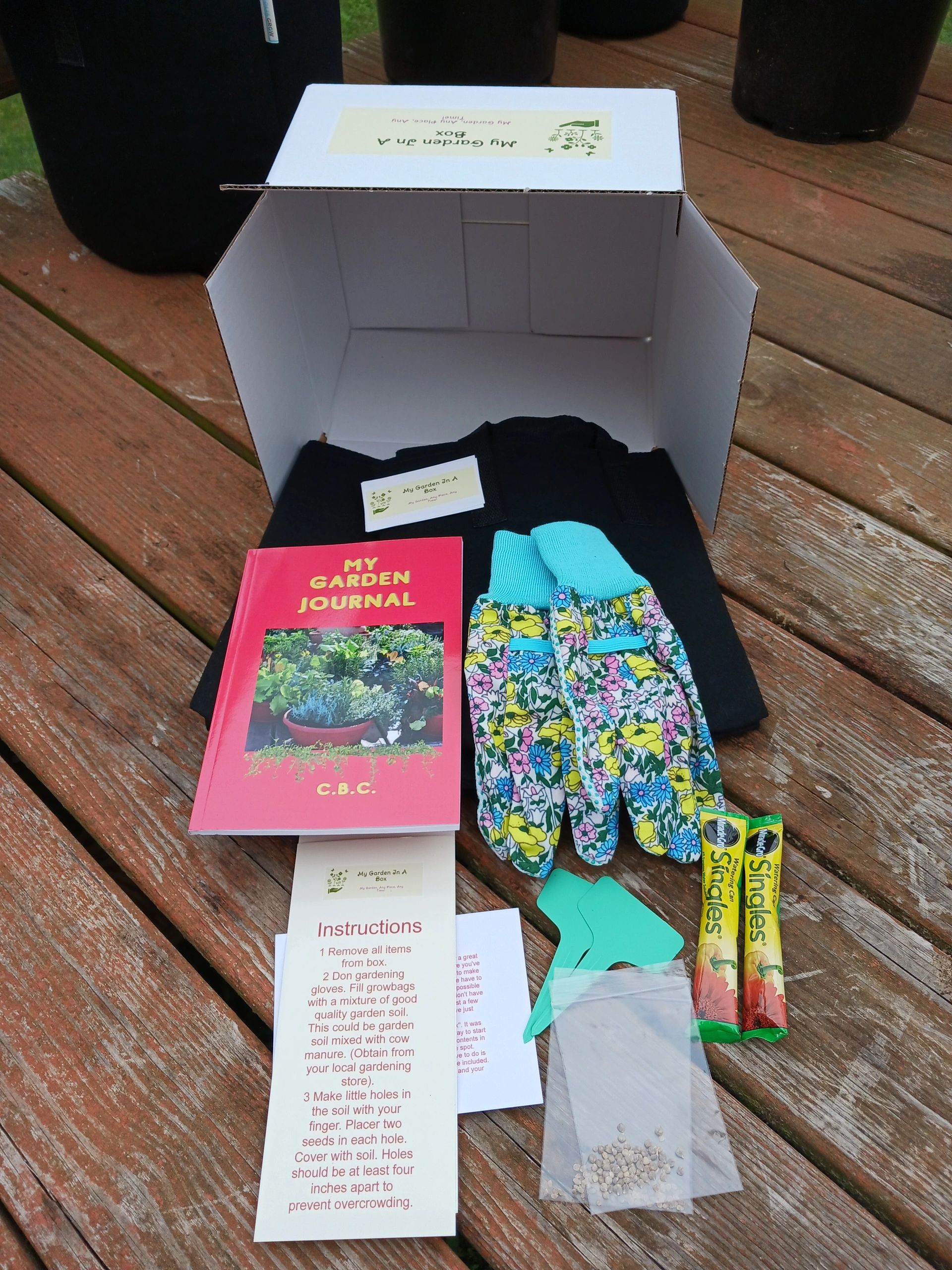 Gardening products to help people to start a container garden