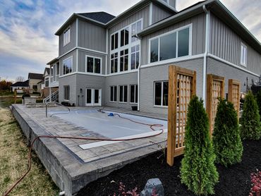 Pool and Paver Patio