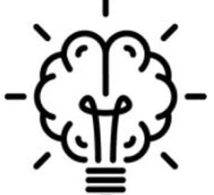 A lightbulb shaped like a brain, symbolizing creative ideas.