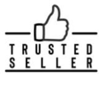 Logo with a thumbs-up and the words 'Trusted Seller'.