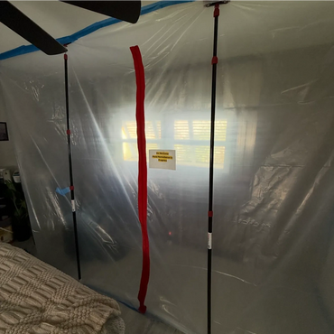 Containment! important first step of mold remediation