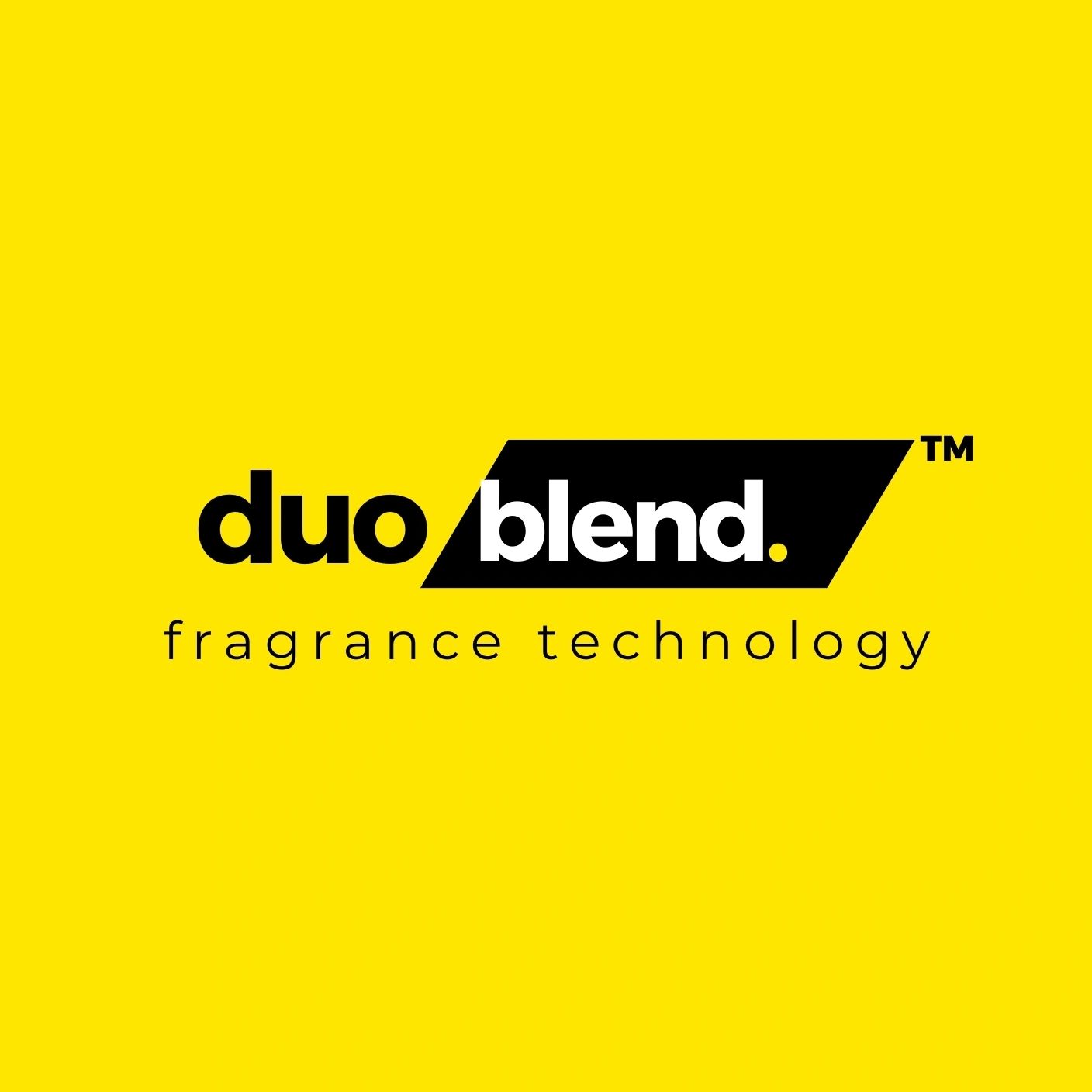 duoblend logo - inverted - yellow and black