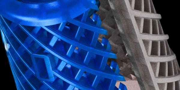 EDGE TOWAIR DOUBLE AIR FRESHENER blue and grey refill zoomed in