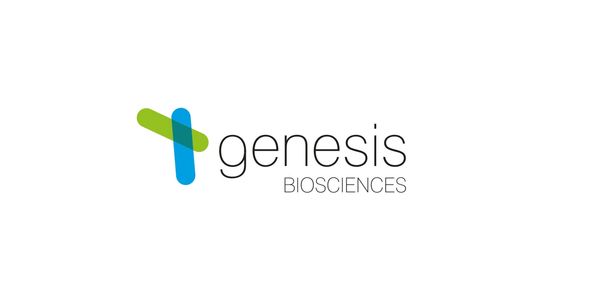 Genesis Biosciences logo white