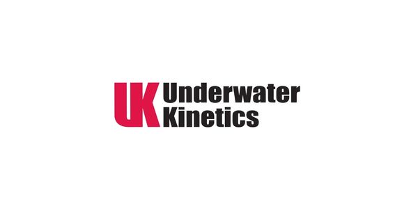 Underwater Kinetics Logo - white