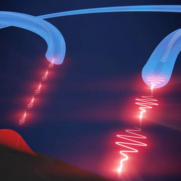 entangled photons traveling through an optical fiber