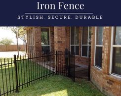 Iron fence in Austin providing maximum security and low maintenance while adding beauty