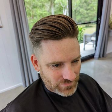 men's hairstyle, pet friendly hair salon, Brisbane, Bethania