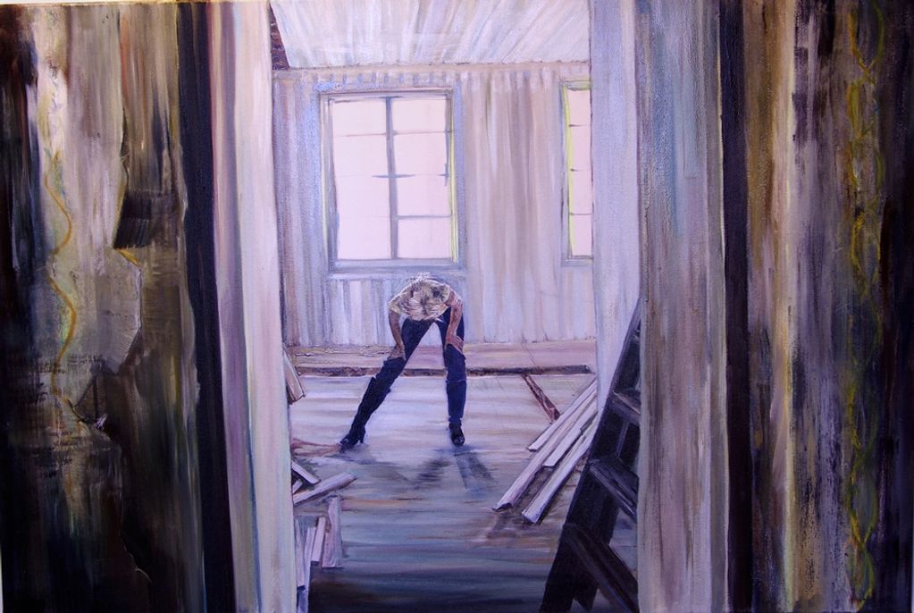 "On Stage", oil on canvas, 120 x 80 cm (2013)