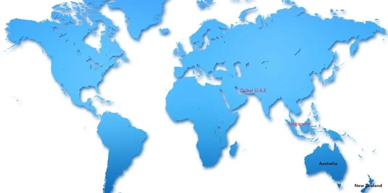 Map of locations where marine lift maintenance is available