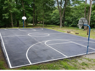a done basketball court