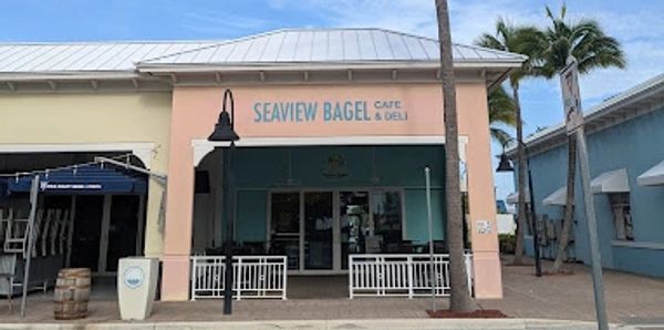 Beach chair and cabana rental for a relaxing day at Singer Island Beach. Seaview Bagel Cafe & Deli