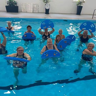 Aqua fitness class in the Fitness World pool