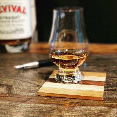 Custom wood coaster